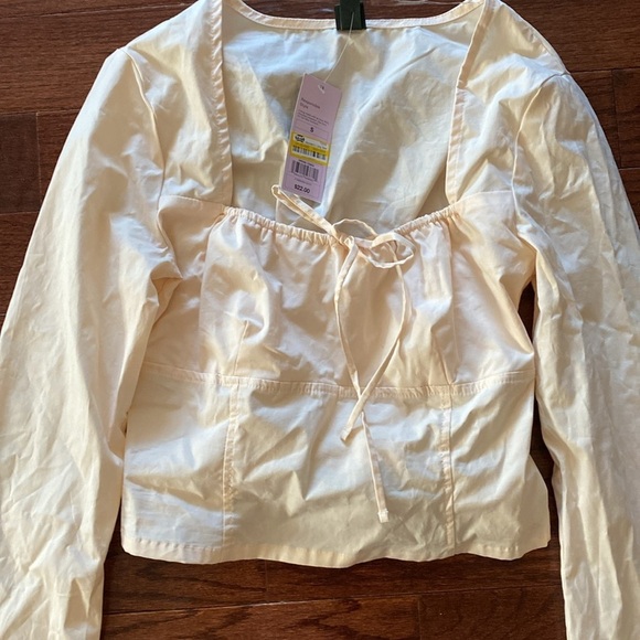 Wild fable Cream Long Sleeve Blouse - Picture 1 of 7
